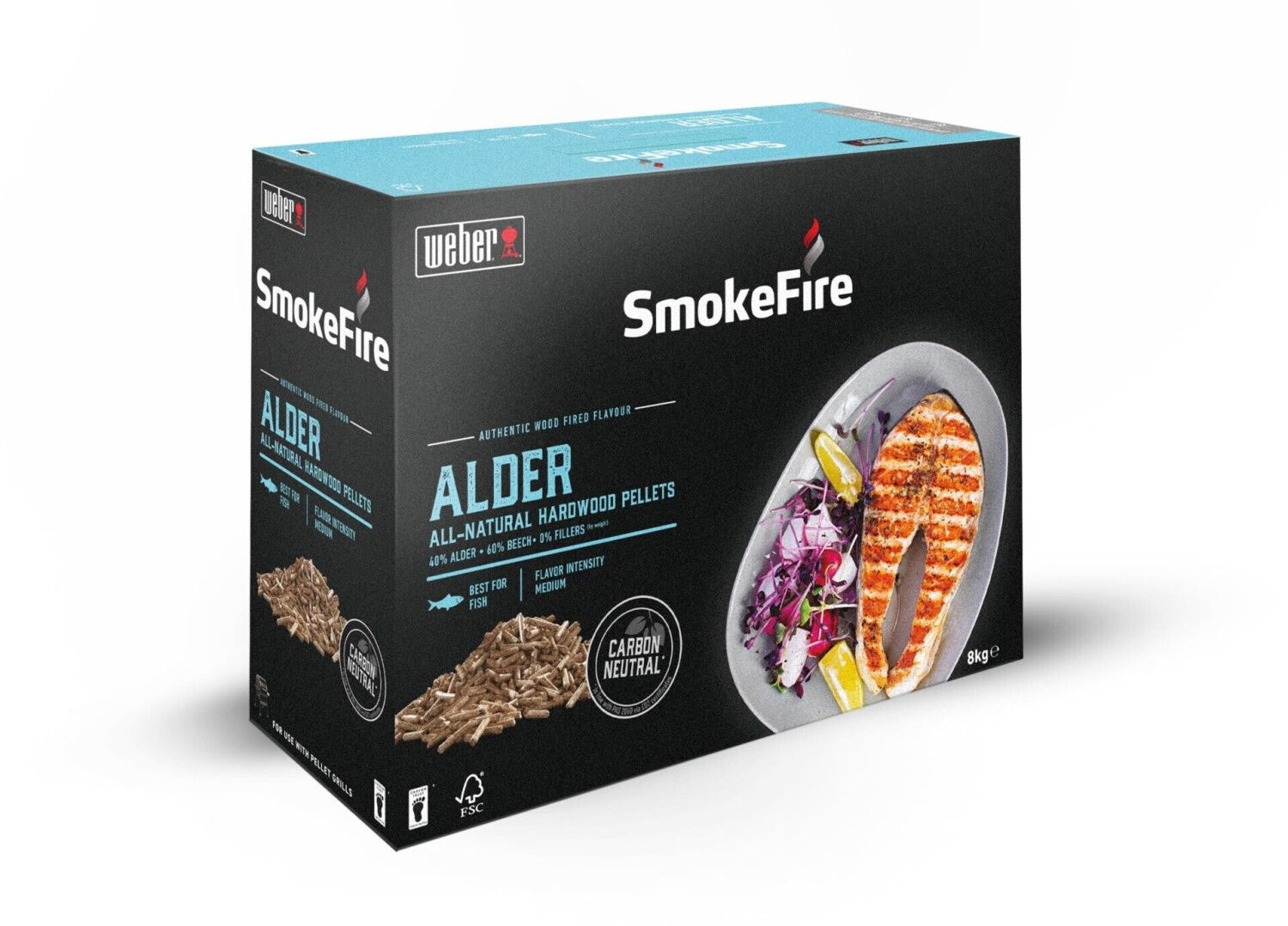 SmokeFire Holzpellets Erle - 8 kg, FSC