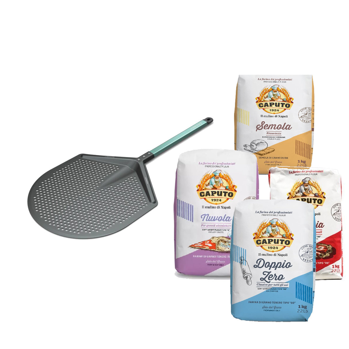 Pro Placement Peel L inkl. Caputo 4kg Mehl Starter Set