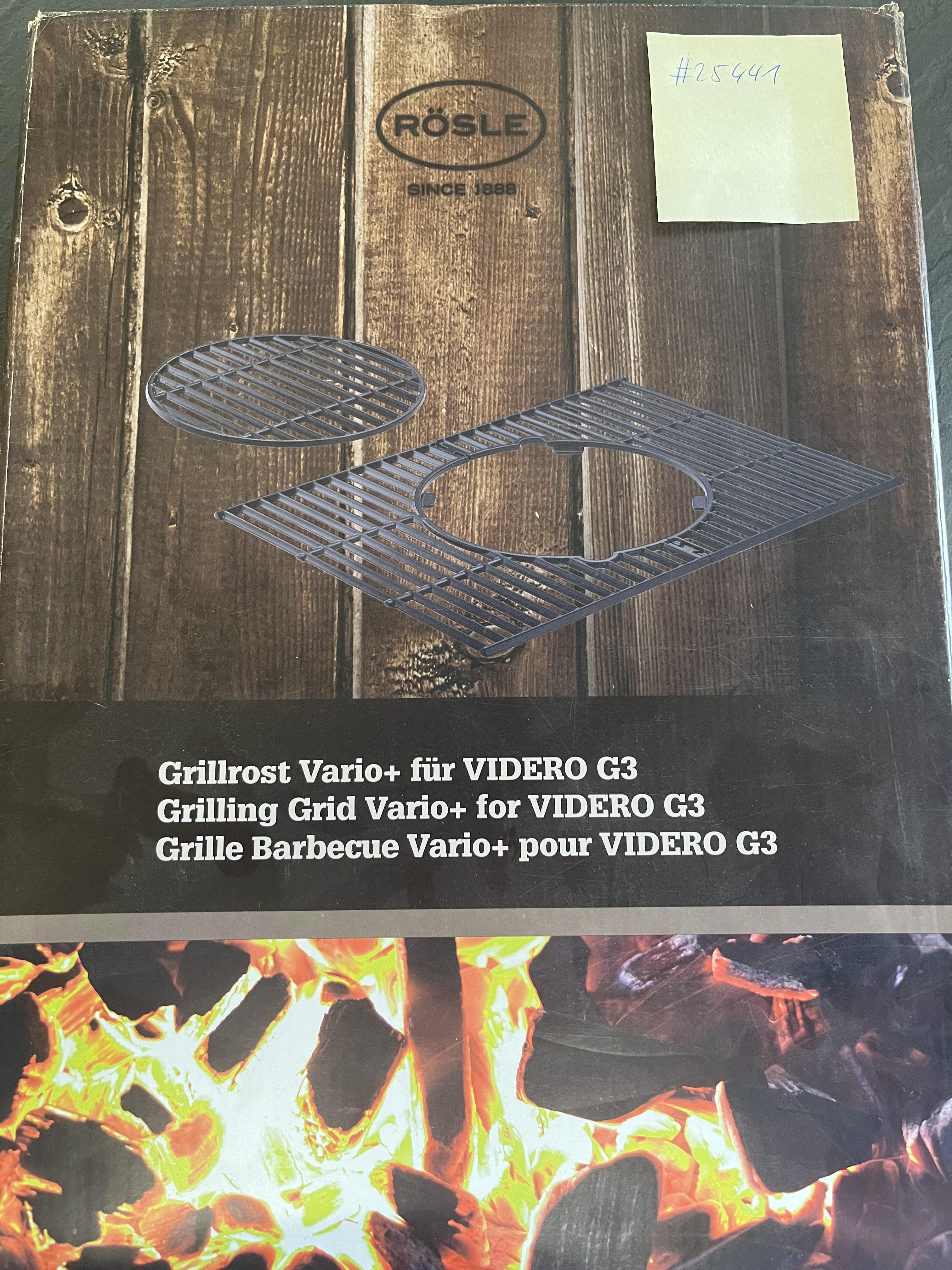 Grillrost VARIO+ für Videro G3 (ab Modell 2021) -ABVERKAUF-