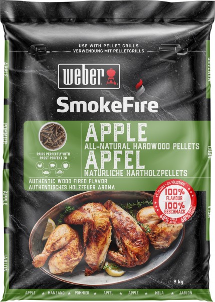 SmokeFire 100% natürliche Holzpellets Apfelholz, 9 kg