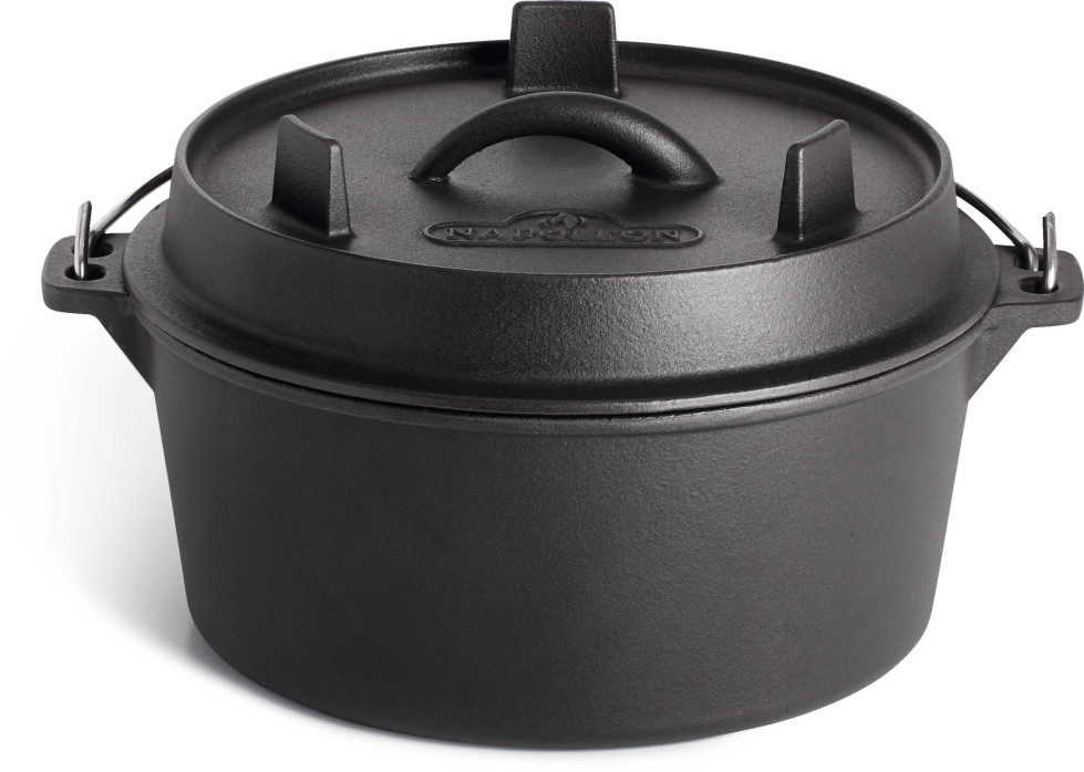 Gußeisen Dutch Oven mit Deckel, Ø 24cm, 4,5 Liter