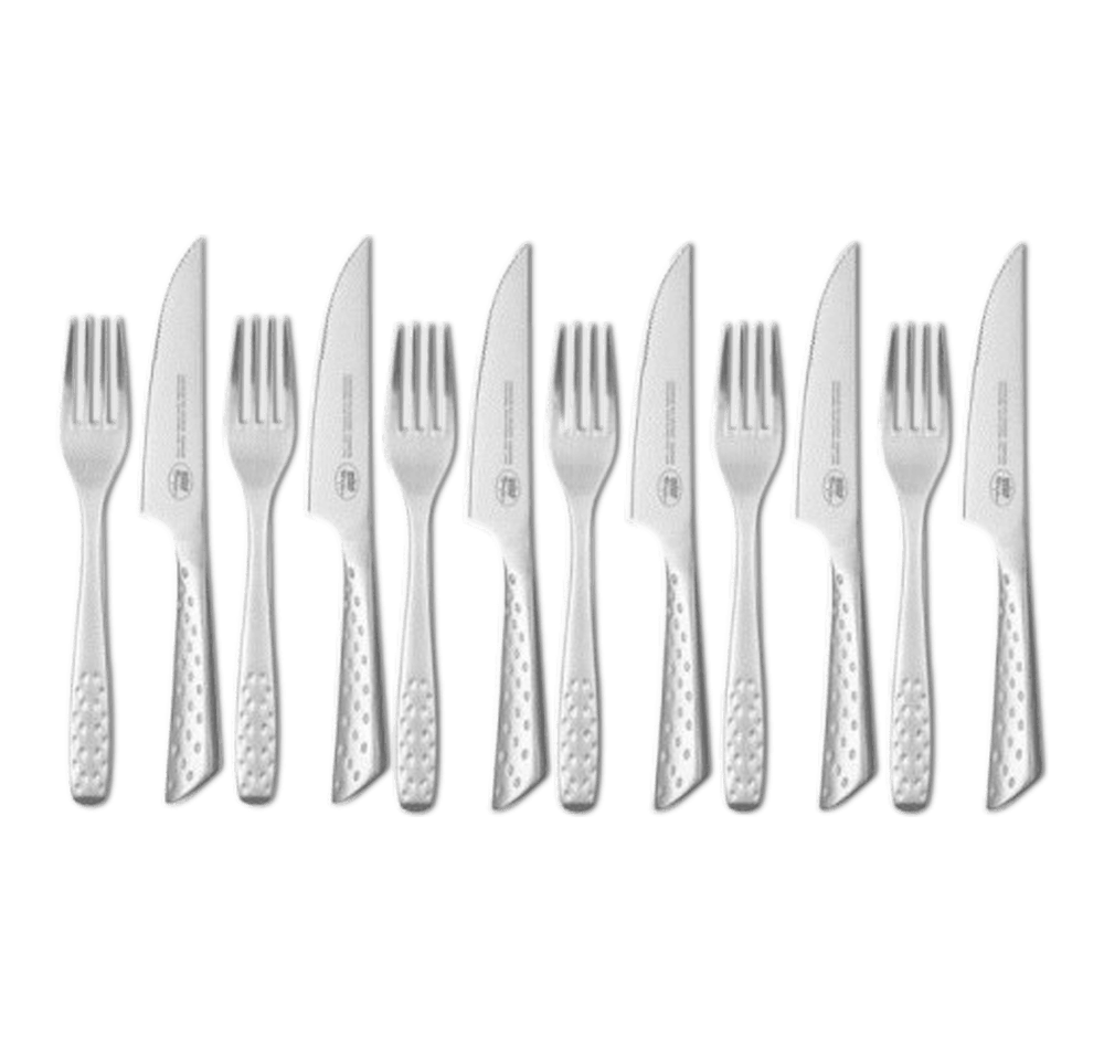 Deluxe Steak-Set , Edelstahl, 12 -teilig