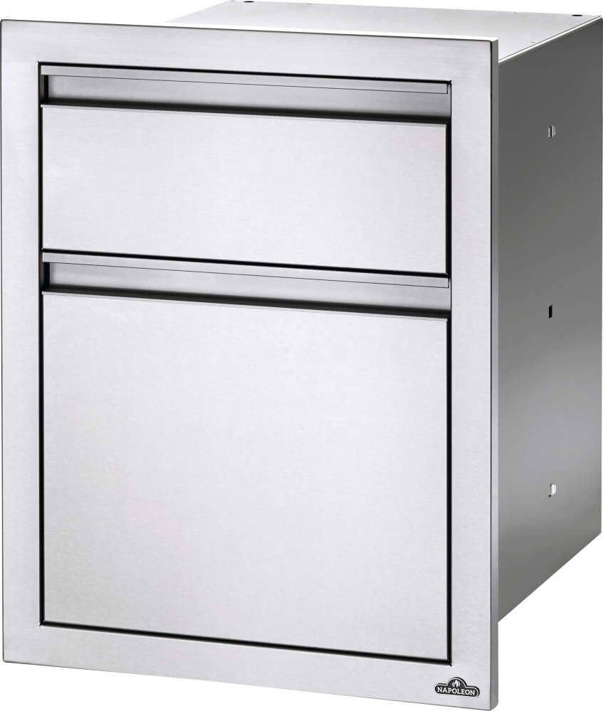 Einbau-Schrank mit 1x großer und 1x Standard Schublade (46 x 61 cm)
