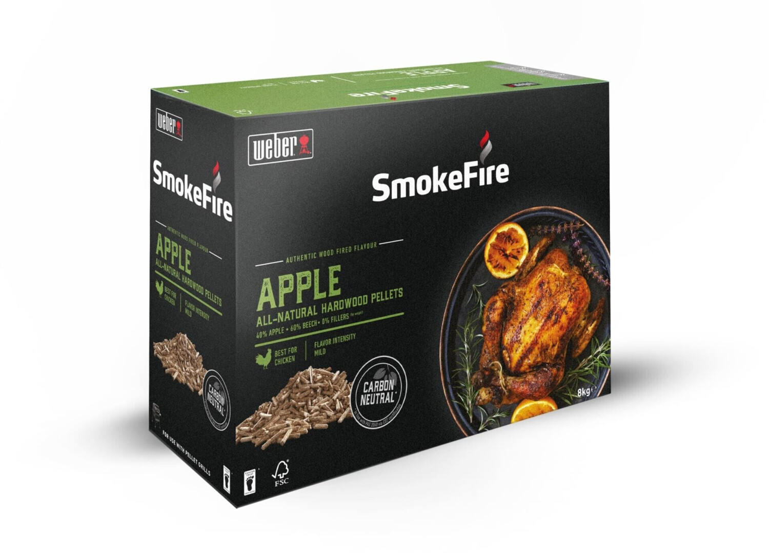 SmokeFire Holzpellets Apfelholz - 8 kg, FSC