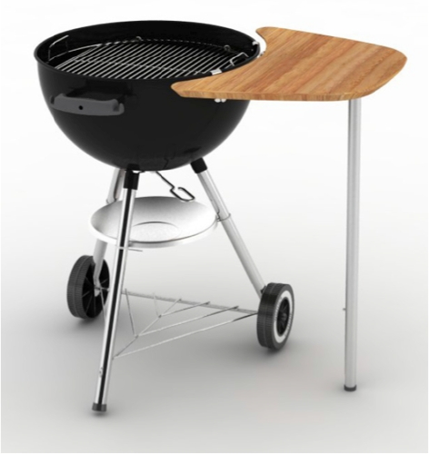 Arbeitstisch, Bambusholz, für Holzkohlegrills mit 47 cm und 57cm (außer Compact Kettle)