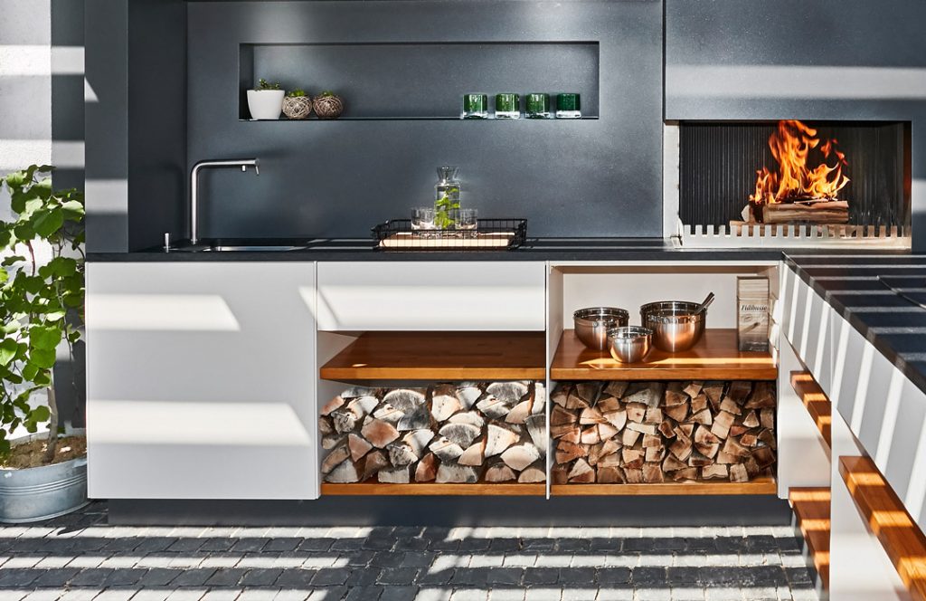 Drinnen, Innenarchitektur, Kamin, Küche